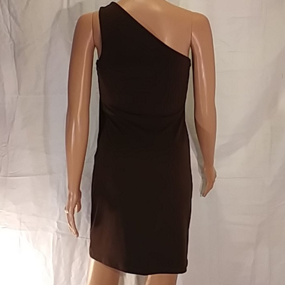 New Michael Kors Dark Brown / Gold Evening Dress - Picture 7 of 8